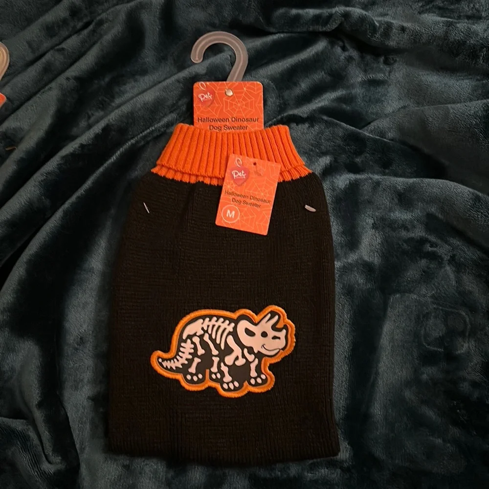 Halloween Dinosaur Dog Sweater